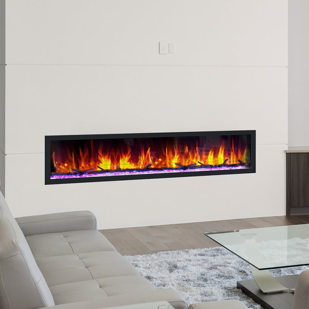 Dynasty Cascade 74 inch Smart Control Electric Fireplaces   74.5