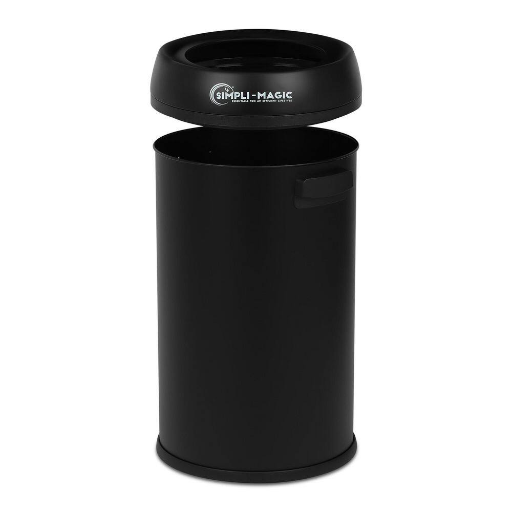 THE CLEAN STORE Trash Can Open Top Commercial Grade 65 L Black HD-500