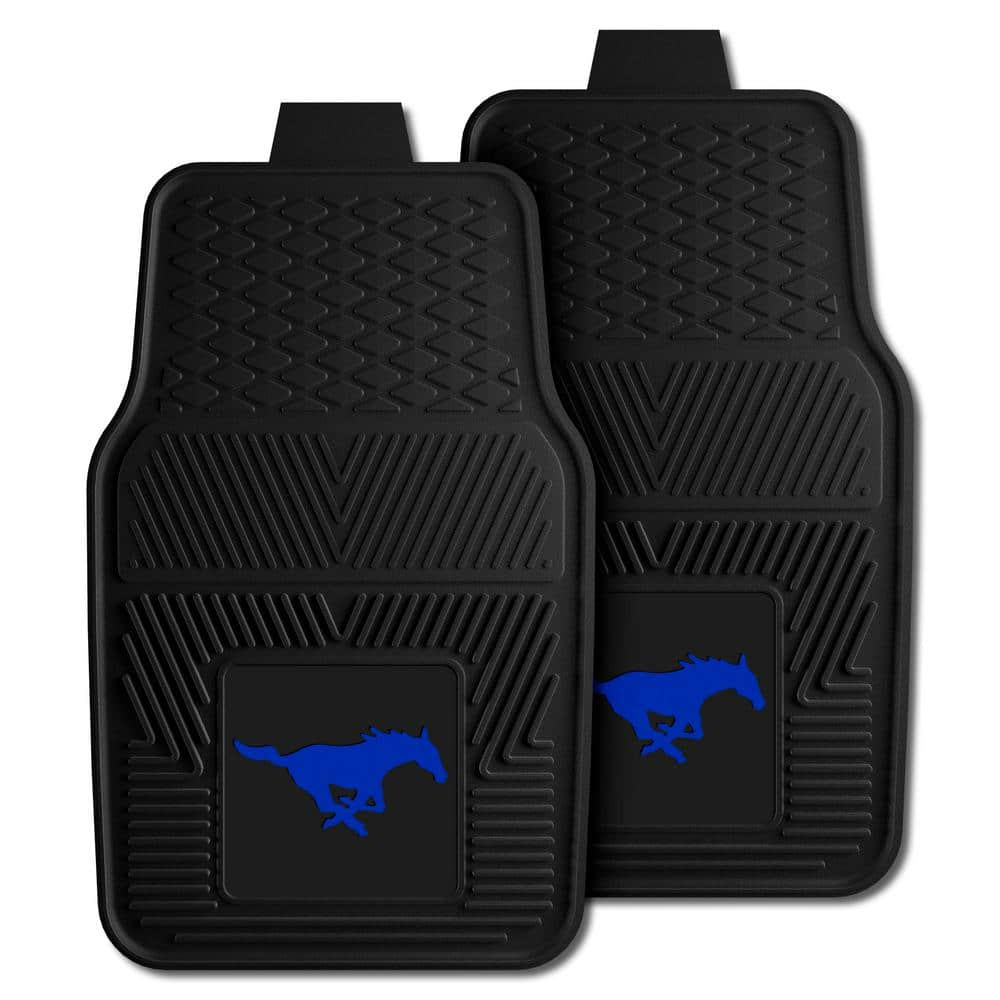 FANMATS SMU Mustangs 17 in. x 27 in. Vinyl Car Floor Mat Set 33706