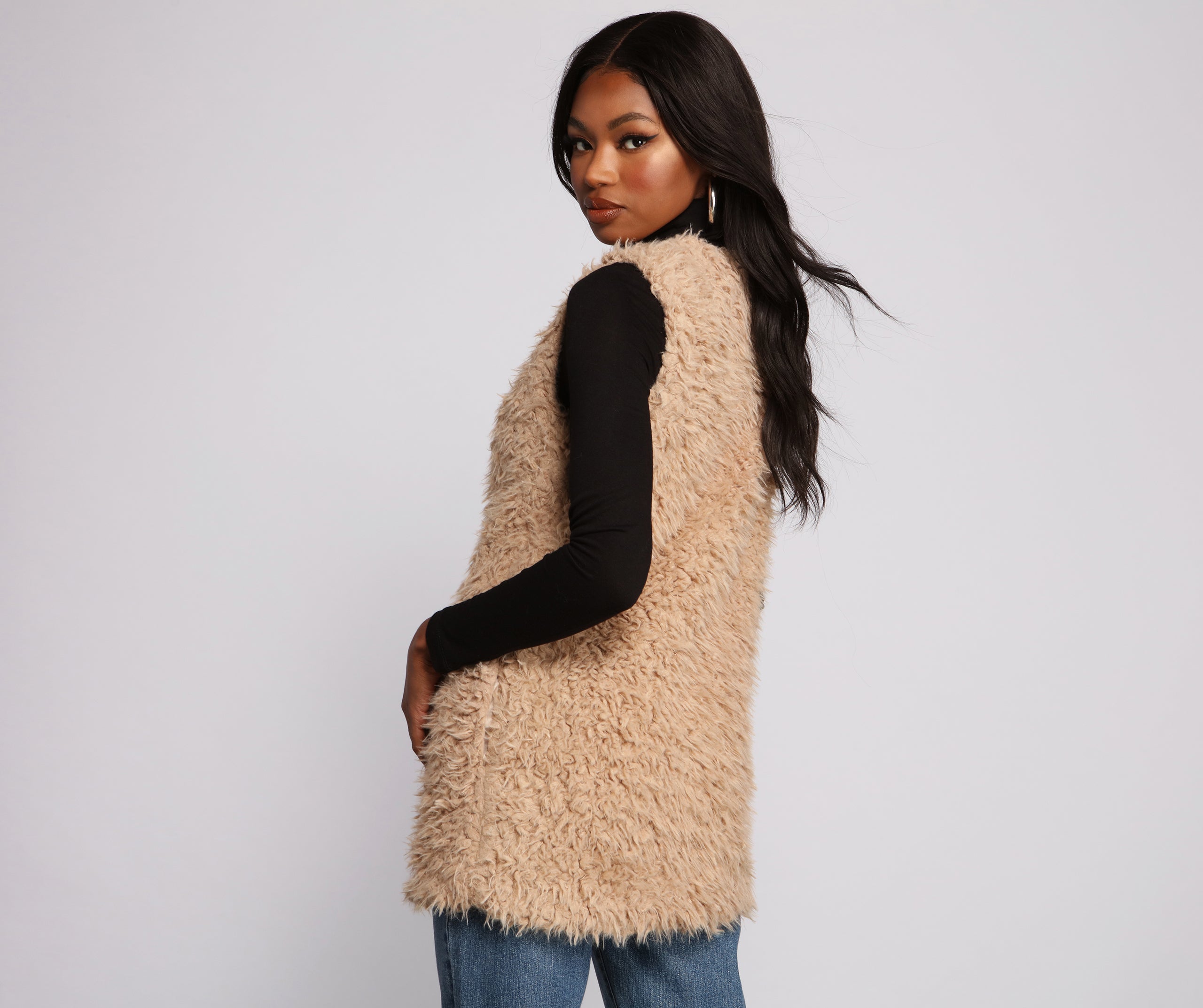 On Trend Faux Fur Vest