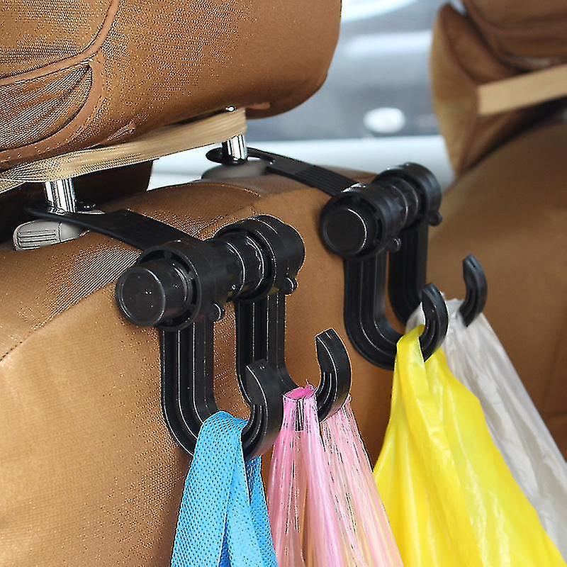 Car Back Seat Bag Handbag Dual Hooks Storage Headrest Hanger Hook