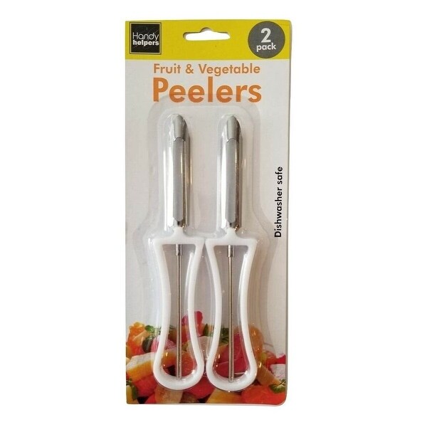 2 Piece Fruit and Vegetable Swivel Blade Peeler Set - Great for Apples， Carrots and Potatoes