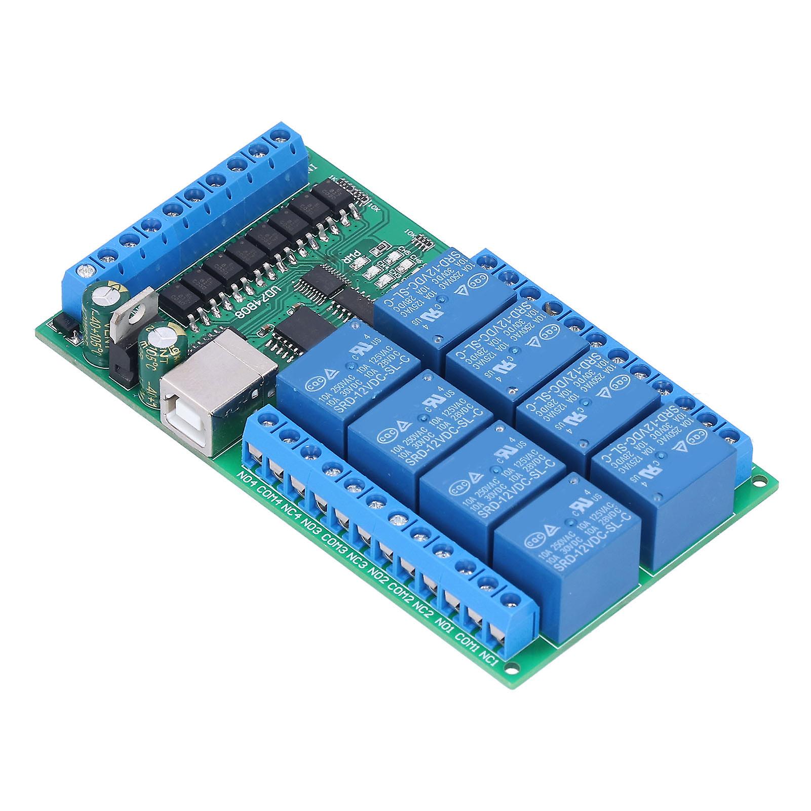 Relay Shields Module 8 Channels Multifunctional Usb Relays Board With At Commands