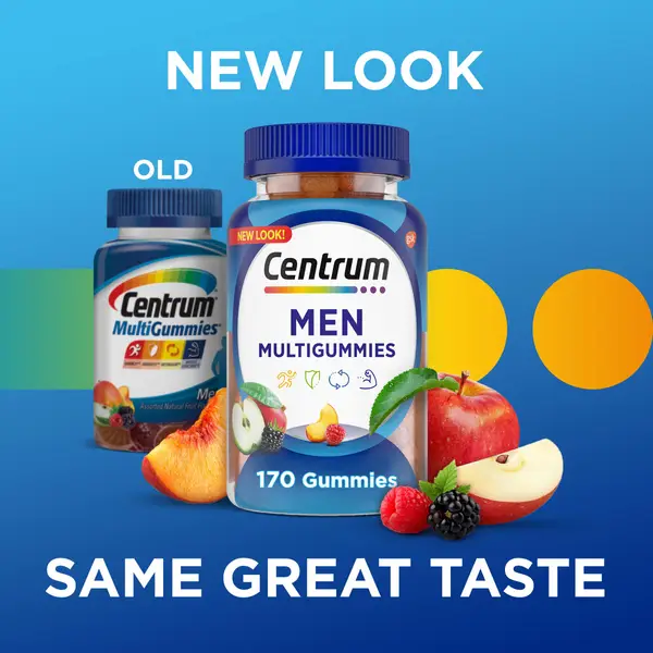 Centrum Gummy Multivitamin for Men Assorted Fruit Flavor 170-Count