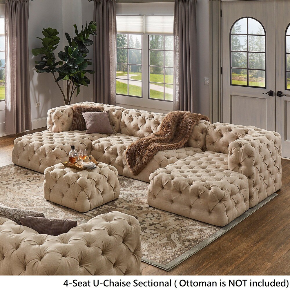 Knightsbridge II Chesterfield U shape Sectional by iNSPIRE Q Artisan