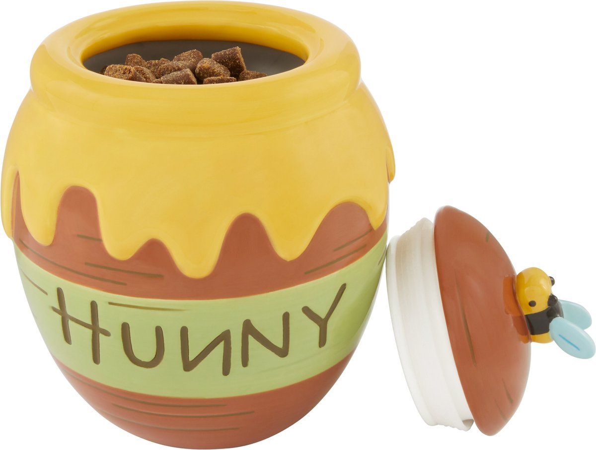 Disney Winnie the Pooh Ceramic Dog and Cat Treat Jar