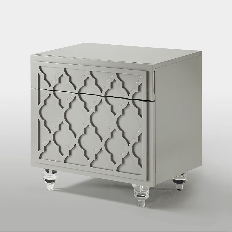 Miguelina Side Table Trellis Lacquer-Finish