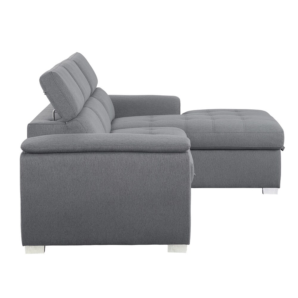 McCoy 2 Piece Sofa Chaise with Pull Out Bed