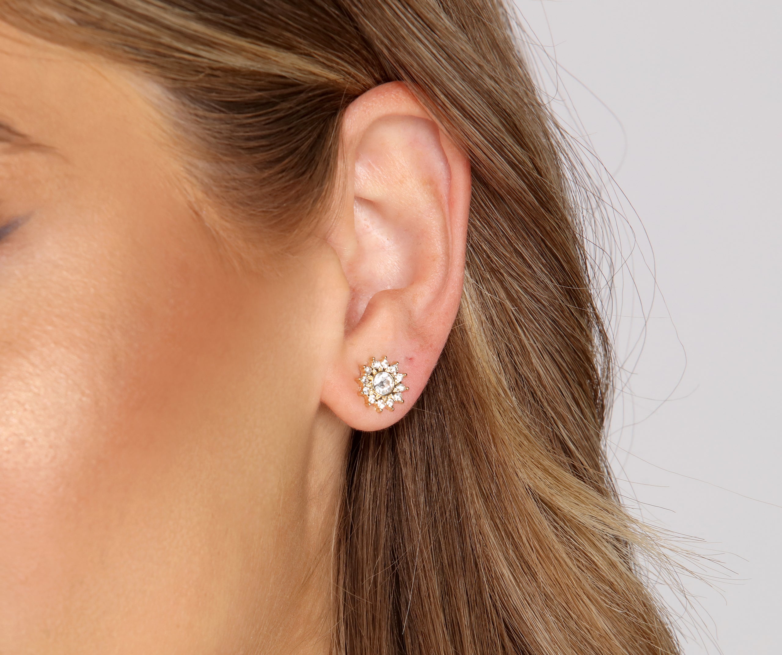 Gleam And Glow Rhinestone Earrings Three Pack