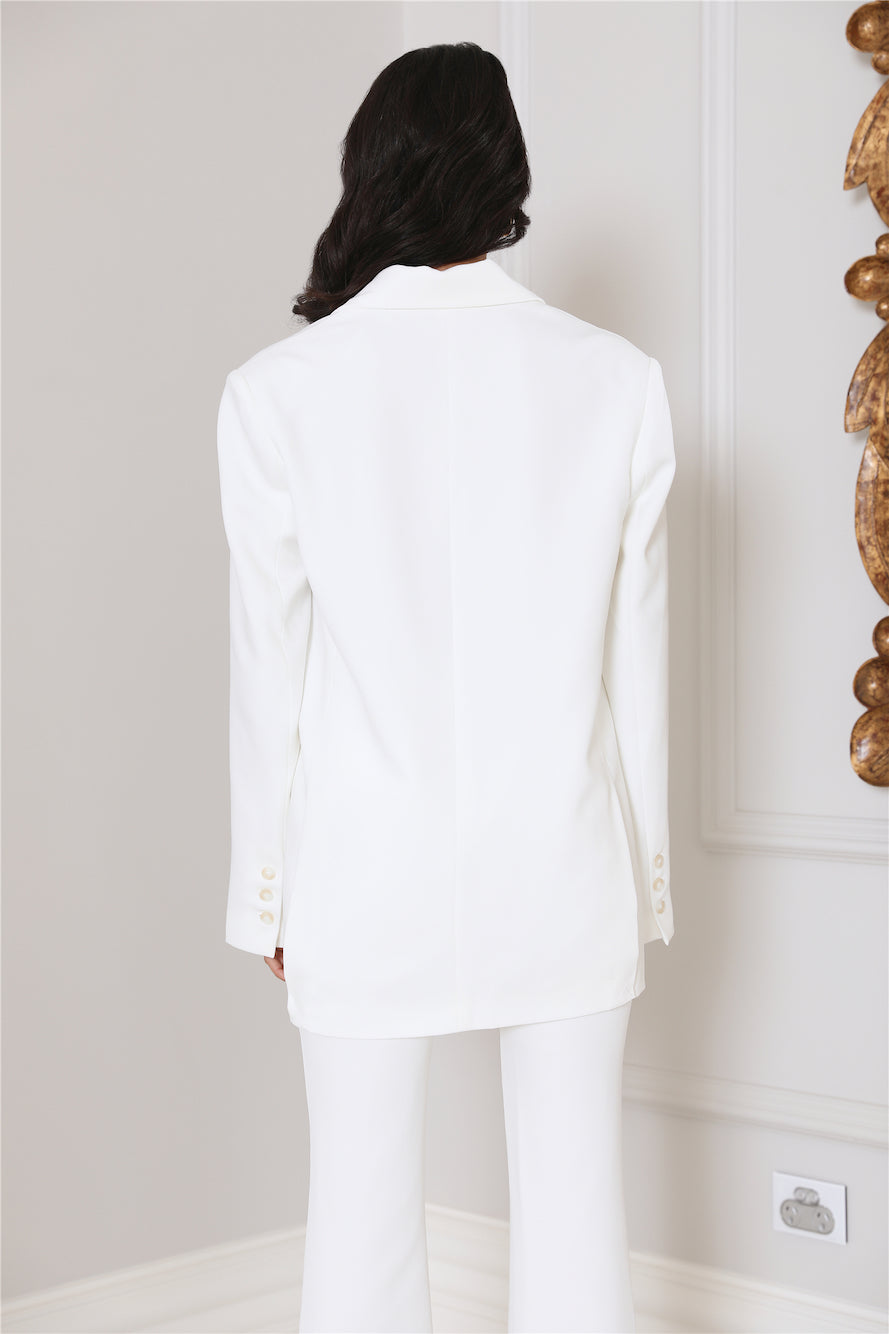 RUNAWAY The Oversized Blazer White