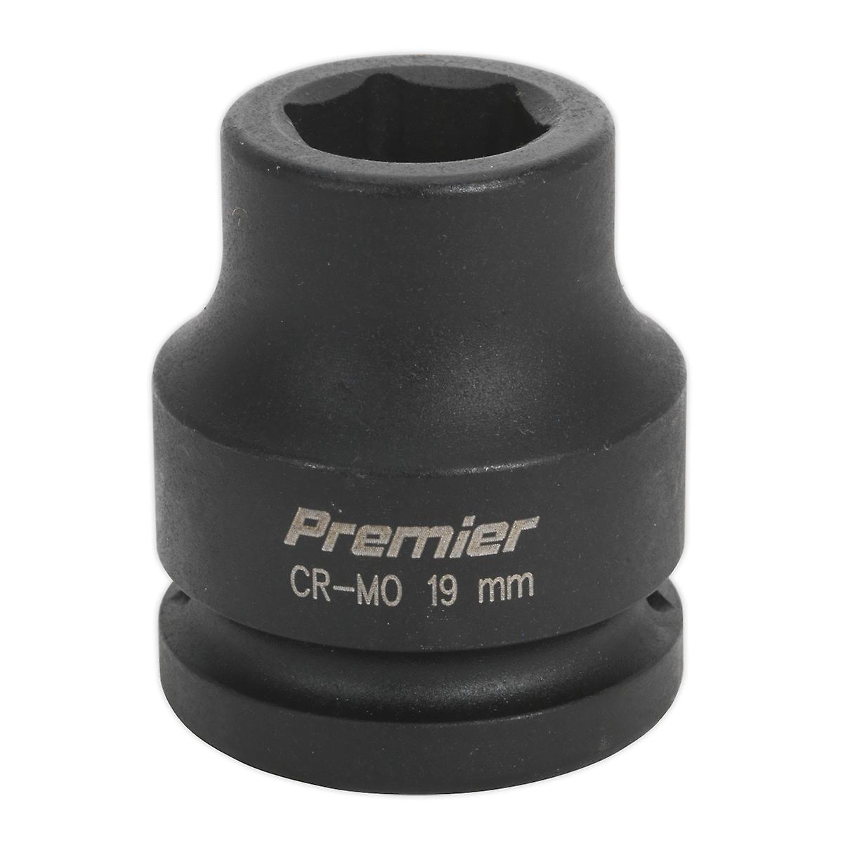 Sealey Is3419 Impact Socket 19Mm 3/4In Sq Drive