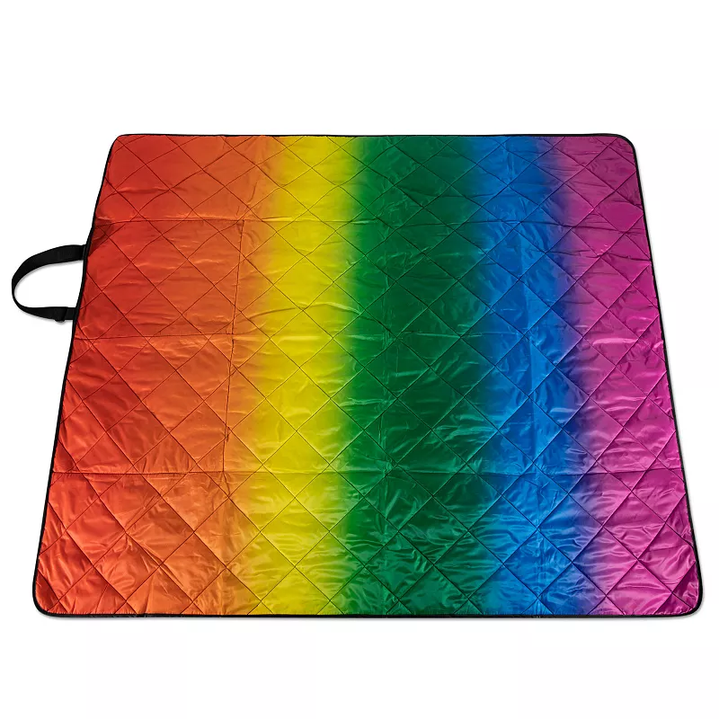 Oniva Vista Outdoor Rainbow Picnic Blanket and Tote