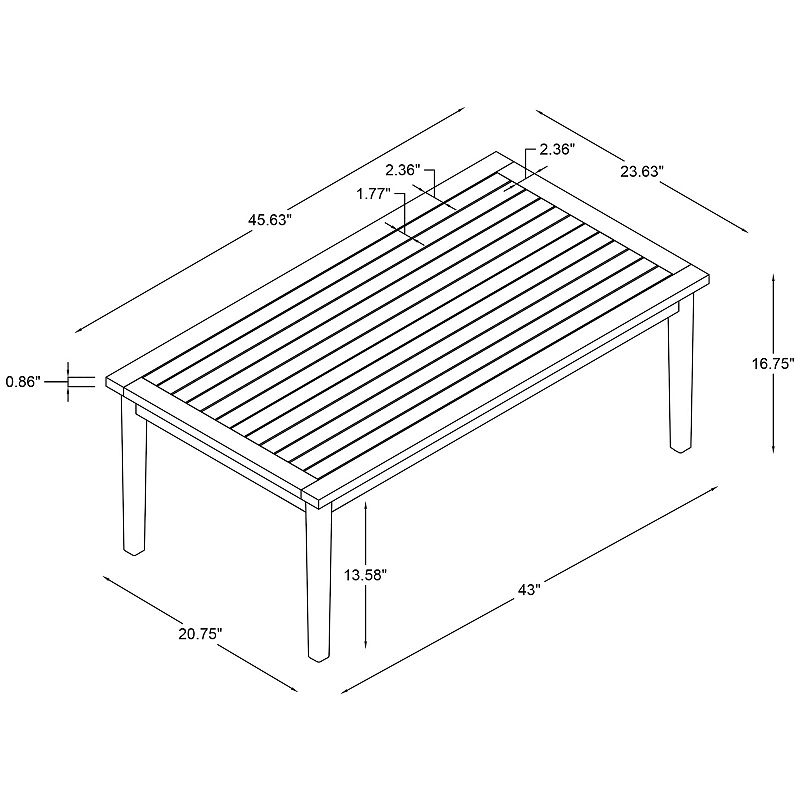 Linon Teagon Coffee Table