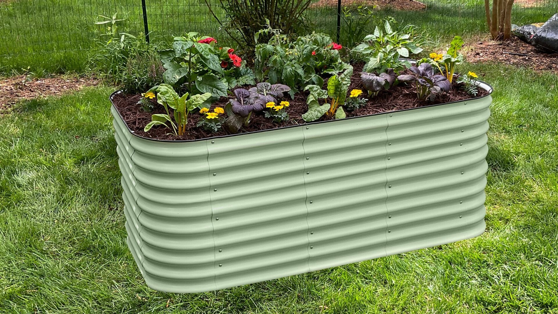 VegHerb's 9-in-1 Metal Raised Garden Bed (32