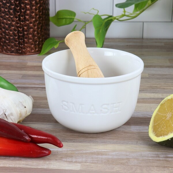 24 Ounce Porcelain Mortar and Pestle Set