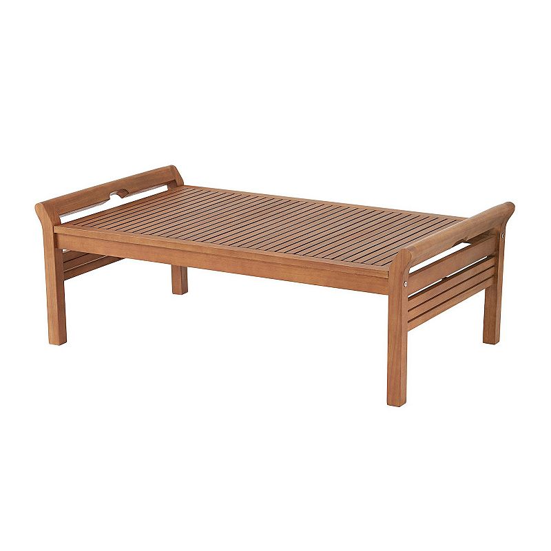 Alaterre Furniture Stamford Outdoor Bench and Coffee Table 2-piece Set