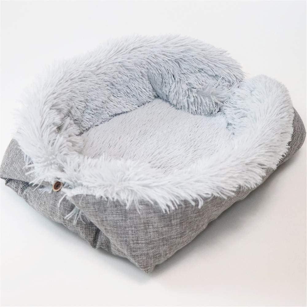 Cat Bed Dual-use Dog Bed Dog Blanket Cat Cat Basket Cat Nest Dog House Cat Comfortable Warm Puppy Nest Ultra Soft Fluffy Cushion Basket，a，1pcs