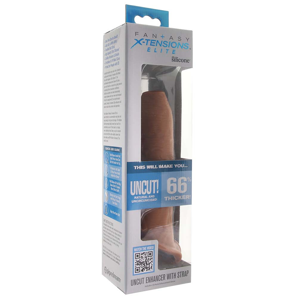 Fantasy X-tensions Elite Uncut Enhancer with Strap in Tan