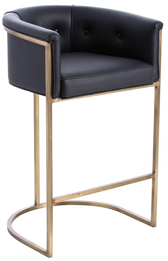 Arteriors Calvin Black Bar Stool