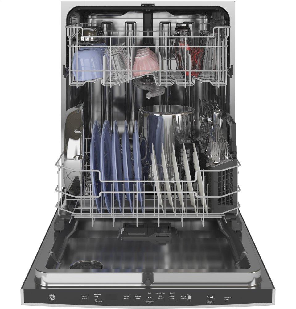 Ge Appliances GDP645SYNFS Ge® Fingerprint Resistant Top Control With Stainless Steel Interior Dishwasher With Sanitize Cycle & Dry Boost