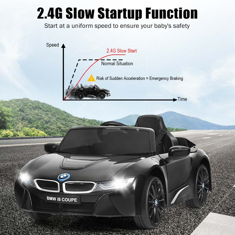 12V Licensed BMW I8 Coupe Kids Ride On Car Battery Powered Electric Vehicle with 2.4G Remote Control