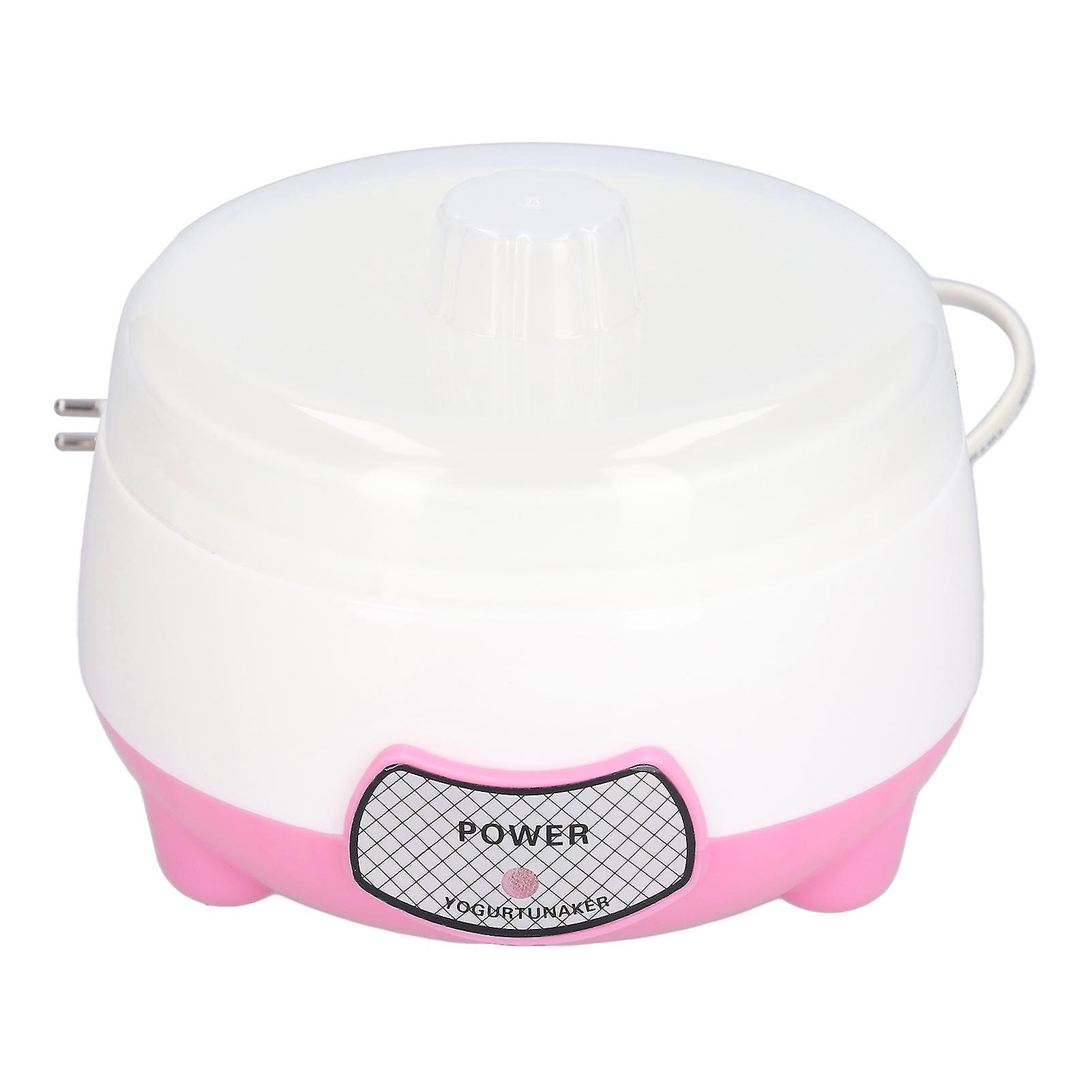 15W 1L Mini Yogurt Maker 360° Heating Automatic Yogurt Making Machine for Home EU Plug 220V Pink