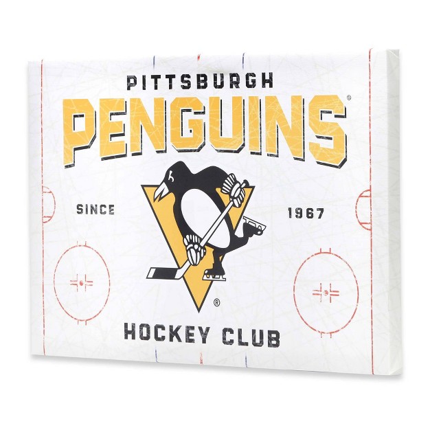 Nhl Pittsburgh Penguins Rink Canvas