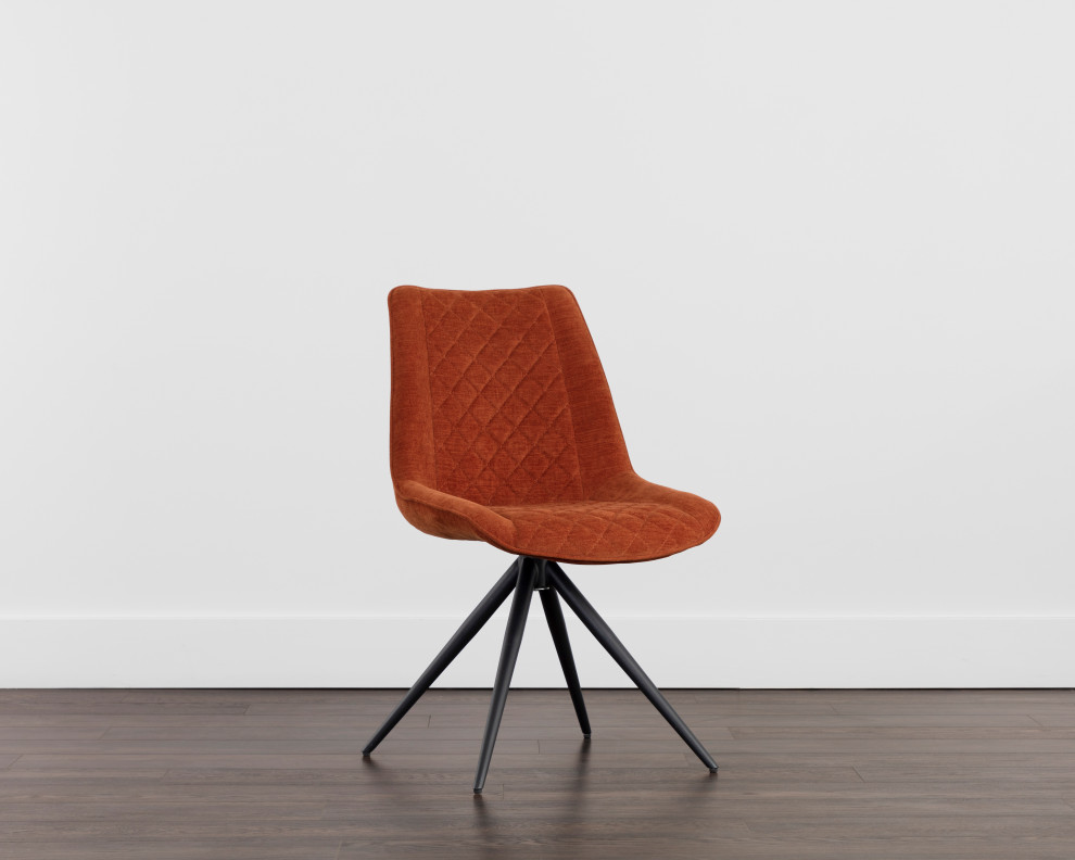 Freya Swivel Dining Chair Danny Rust   Midcentury   Dining Chairs   by Sunpan Modern Home  Houzz