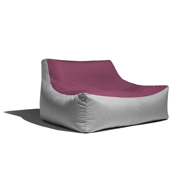 Jaxx Lavista Outdoor Bean Bag Loveseat / Modern Patio Sofa