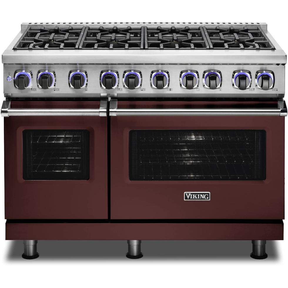 Viking 48-inch Freestanding Dual-Fuel Range with Elevation Burners CVDR7482-8BKA