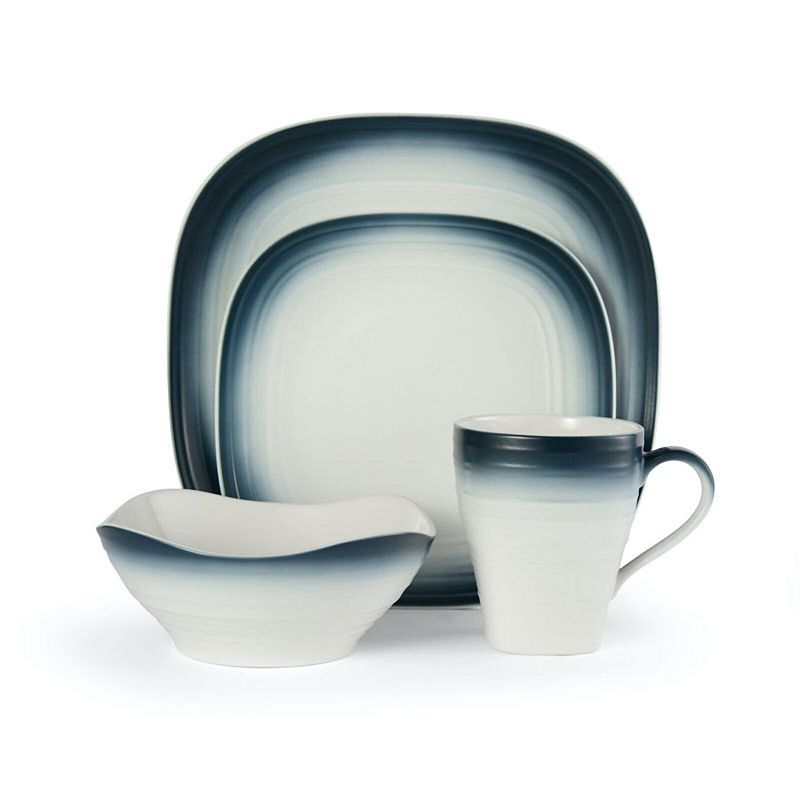 Mikasa Swirl Square Ombre 4-pc. Dinnerware Set