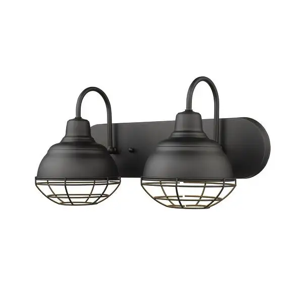 Millennium Lighting Neo-Industrial 2 Light Bathroom Vanity Fixture