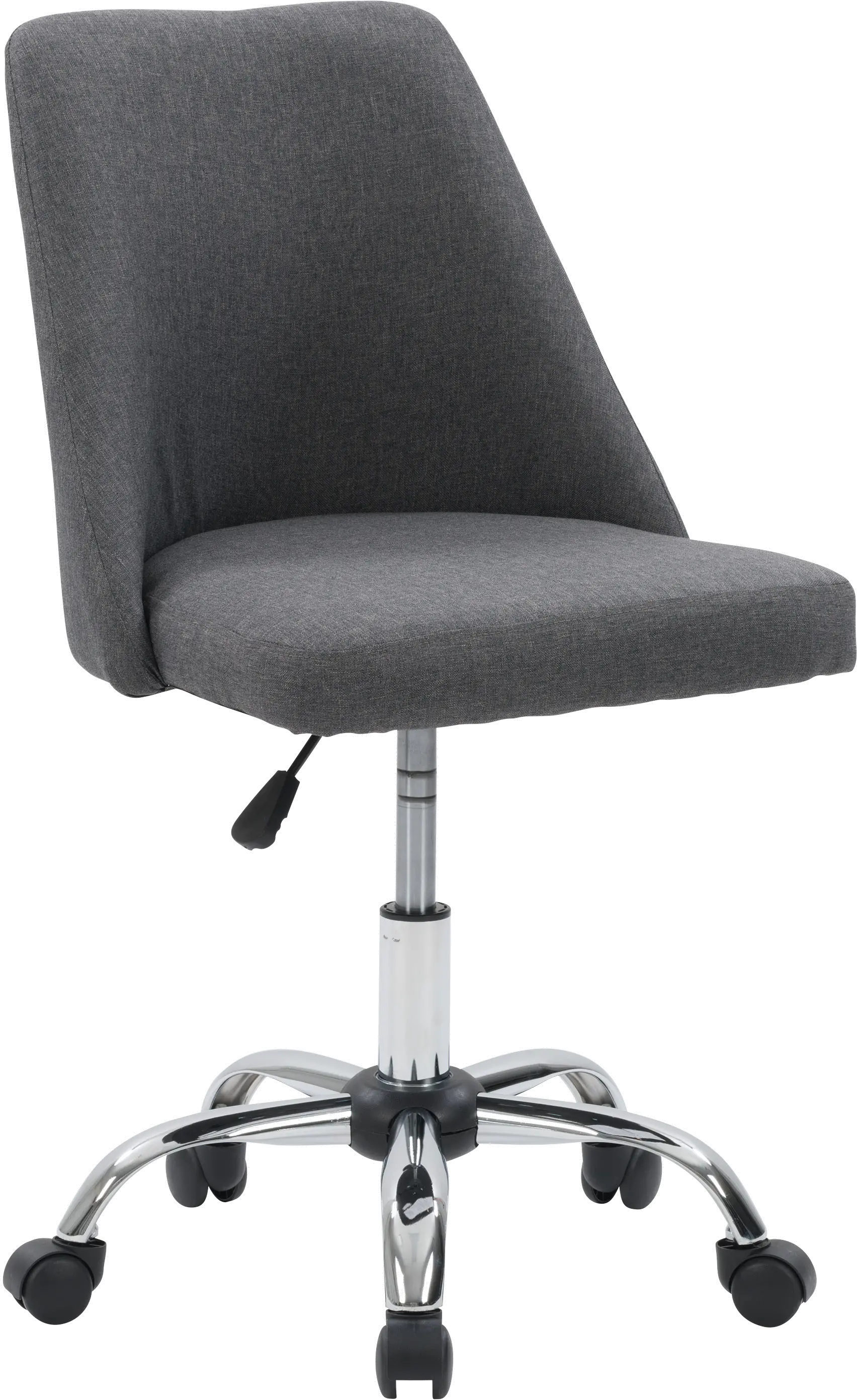 Marlowe Dark Gray Upholstered Armless Office Chair