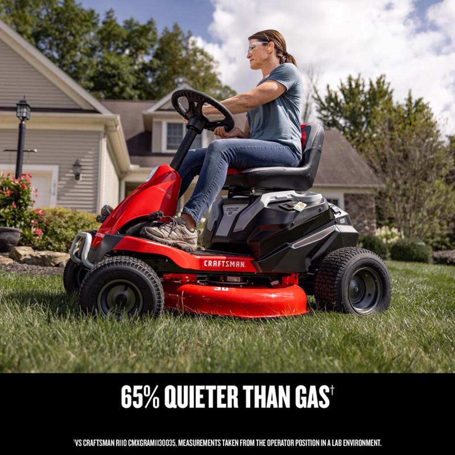 Craftsman CMCRM233301 30 in. Electric 56 V Battery Riding Mower Kit (Battery \u0026 Charger)