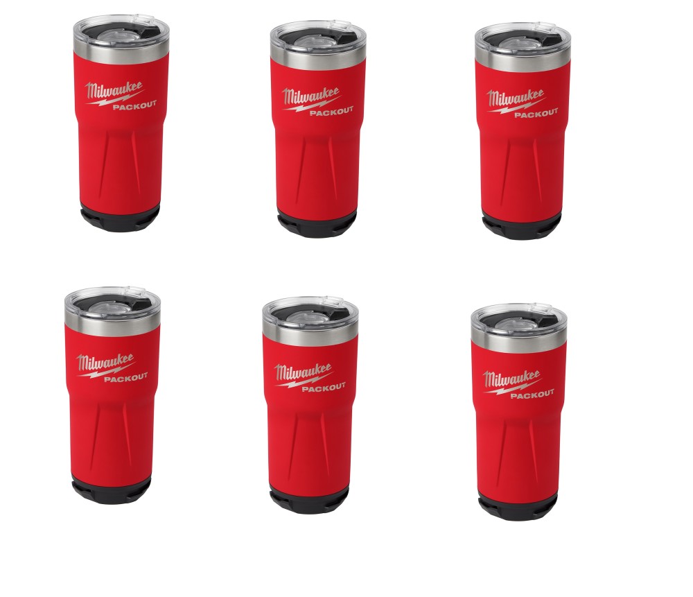 MW PACKOUT Tumbler 20oz Red Bundle 6pk 48-22-8392RX6 from MW