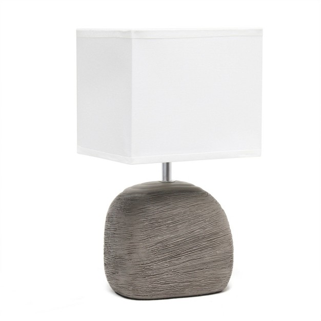 Bedrock Ceramic Table Lamp Brown Simple Designs