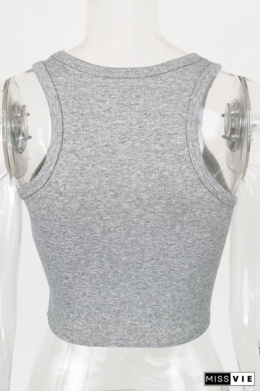 Plain Sleeveless Crop Tank Top