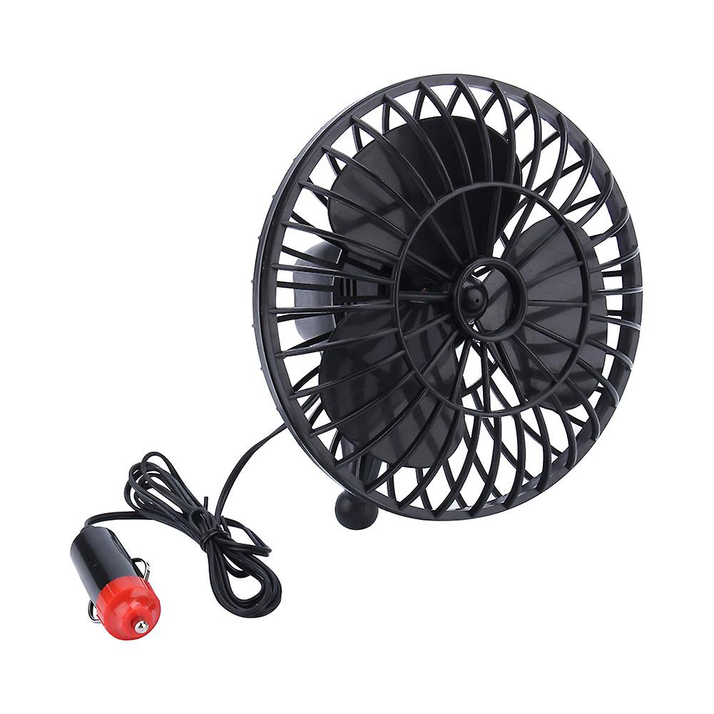 12v 4 Inch Summer Mini Air Fan Powered Truck Car Vehicle Cooling Adsorption New