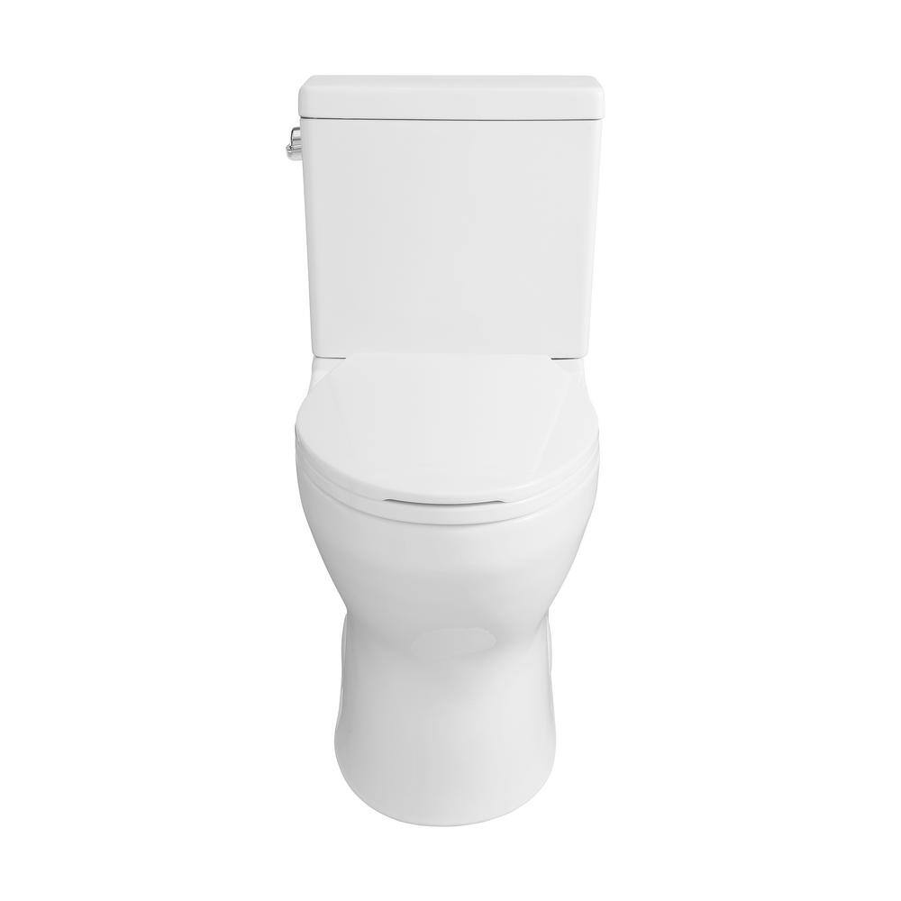 Swiss Madison Classe 2-piece 1.28 GPF Single Flush Elongated Toilet in. Glossy White Seat Included SM-2T130