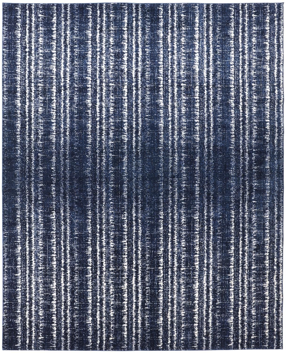 Meera Blue and Ivory Rug by BD Fine