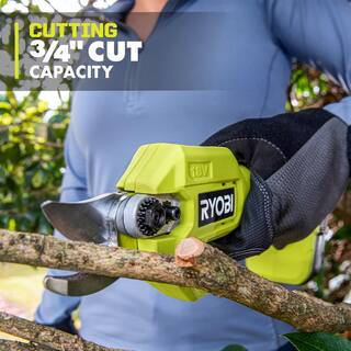 RYOBI ONE+ 18V Cordless Pruner with 2.0 Ah Battery and Charger P2540