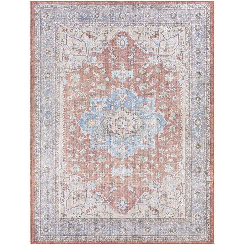 North Pekin Traditional Washable Area Rug