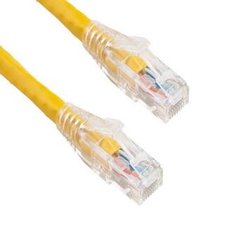 SANOXY 2 ft. Cat6 550 MHz UTP Ethernet Network Patch Cable with Clear Snagless Boot Yellow SNX-CBL-LDR-C6117-9002