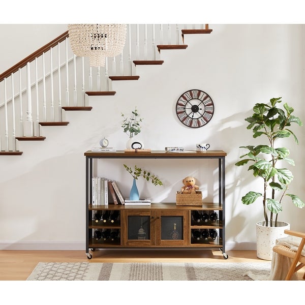 Modern wine bar cabinet， console table， TV cabinet， sideboard with storage compartment