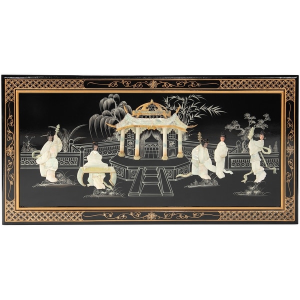 Black Lacquer Coffee Table - Royal Ladies