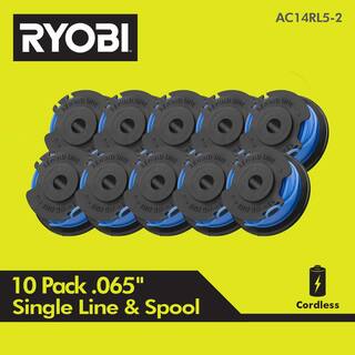 RYOBI 0.065 in. Replacement Auto Feed Line Spools (10-Pack) AC14RL5-2