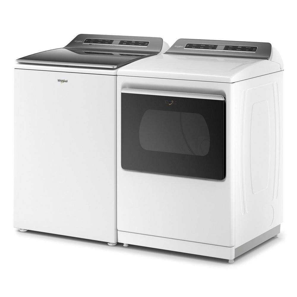 Whirlpool 7.4 cu. ft. White Electric Dryer with Steam and Advanced Moisture Sensing Technology ENERGY STAR WED8127LW