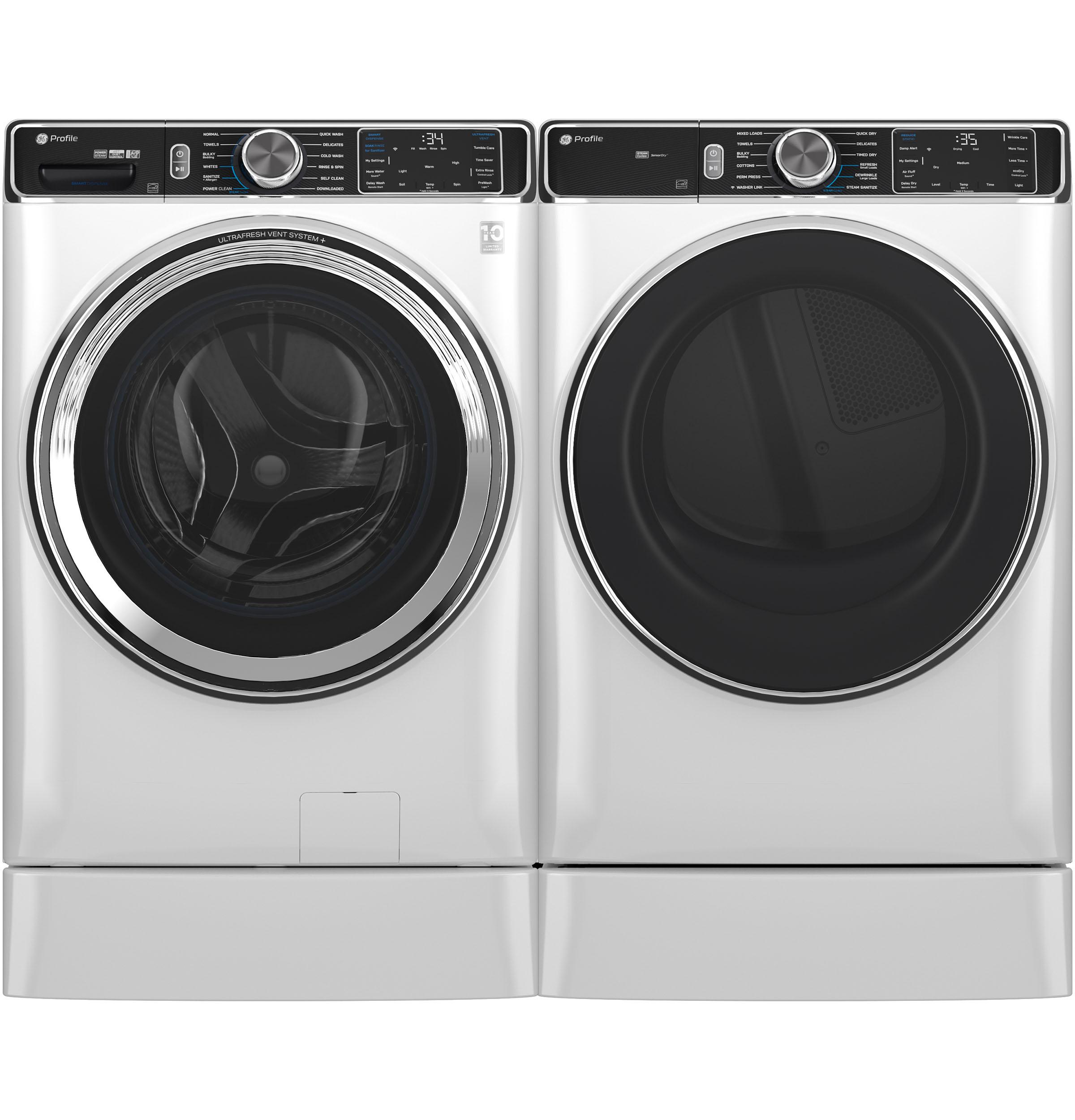 Ge Appliances PFD87ESSVWW Ge Profile™ 7.8 Cu. Ft. Capacity Smart Front Load Electric Dryer With Steam And Sanitize Cycle