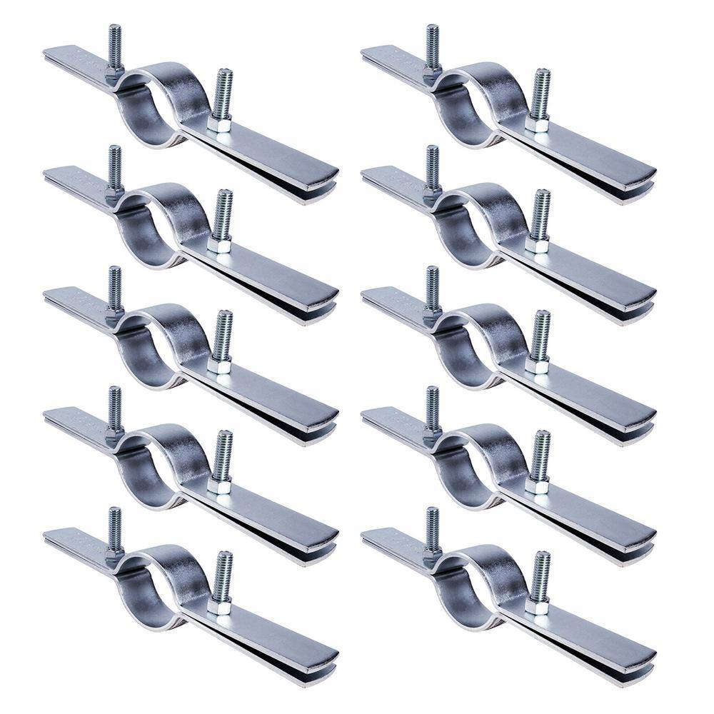 The Plumber's Choice 1-14 in. Riser Clamp in Electro Galvanized Steel (10-Pack) 114CLRSGE-10