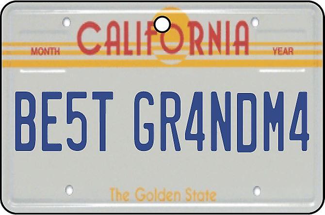 California - Best Grandma License Plate Car Air Freshener